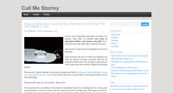Desktop Screenshot of callmestormy.com